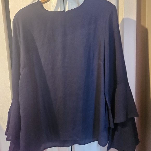 Papillon blue blouse large - Picture 2 of 2